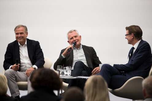 Podiumsdiskussion mit Axel Hacke, Wolfgang Dietrich, Andreas Franik beim RKW BW Forum 2018